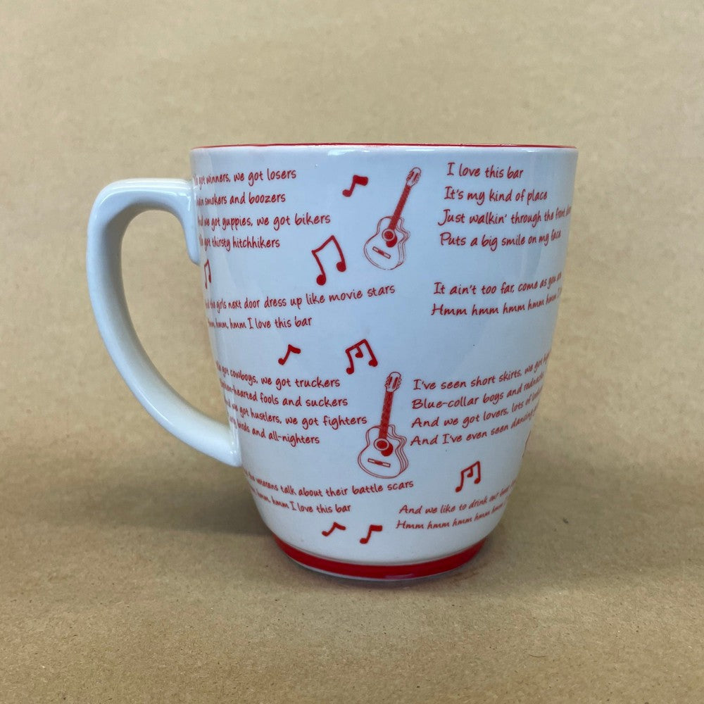 Toby Keith's I Love This Bar Lyrics Mug